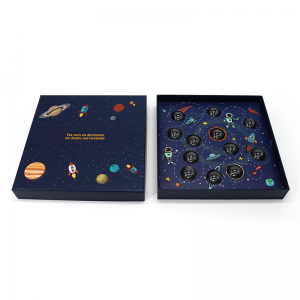 Coperchio rosa personalizzato e base di lusso di lusso dei valentines del contenitore di cartone della carta del cartone